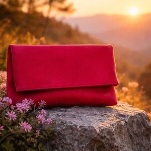 Kelly & Katie Vibrant Red Clutch